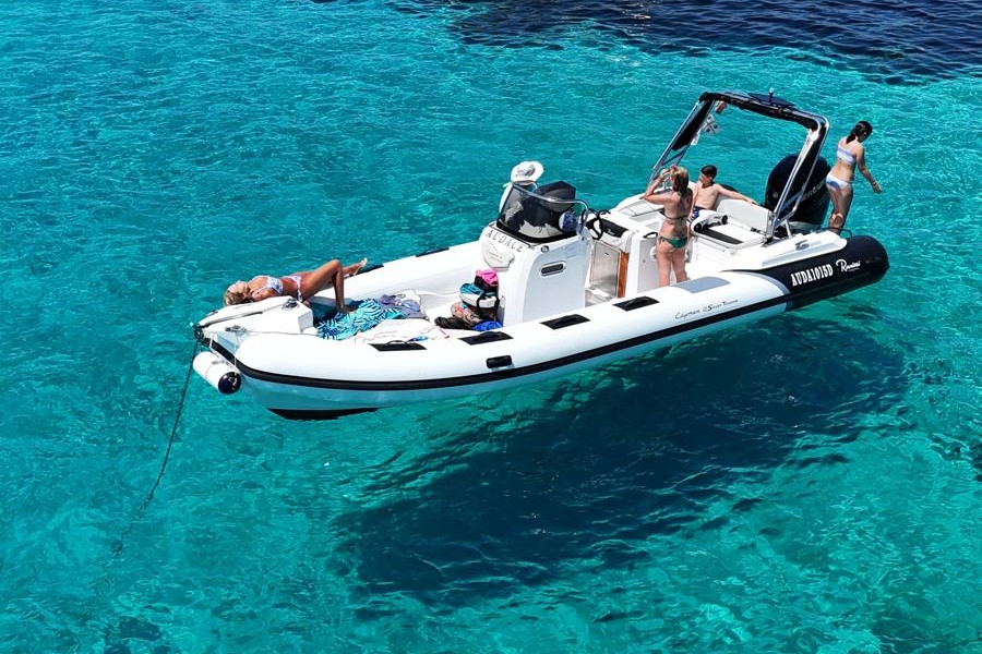 Inflatable boat hire Tavolara Audace Excursions